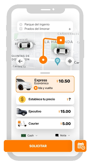 Celular-Usuario-1.png App Pasajero ToolRides