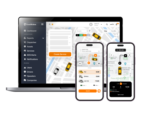 Admin Panel ToolRides