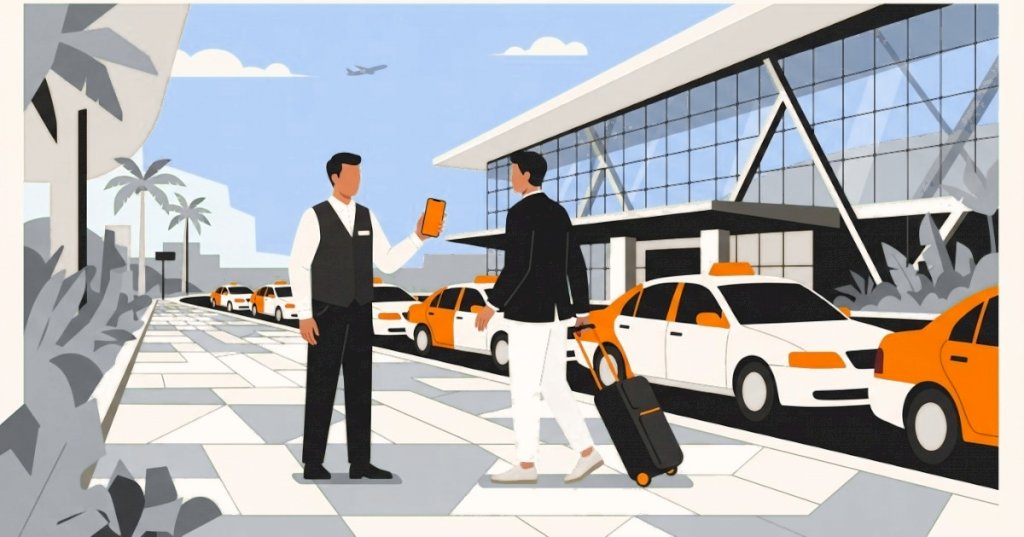 Taxis de aeropuerto: reservas anticipadas y tarifas por zona